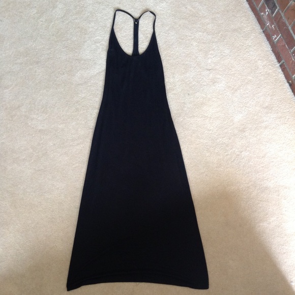 The Row Black Jersey Racerback Maxi Dress - Picture 1 of 3